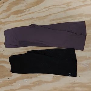 (2 for one price) Forever 21 & Under Armour Athletic Capris Size small